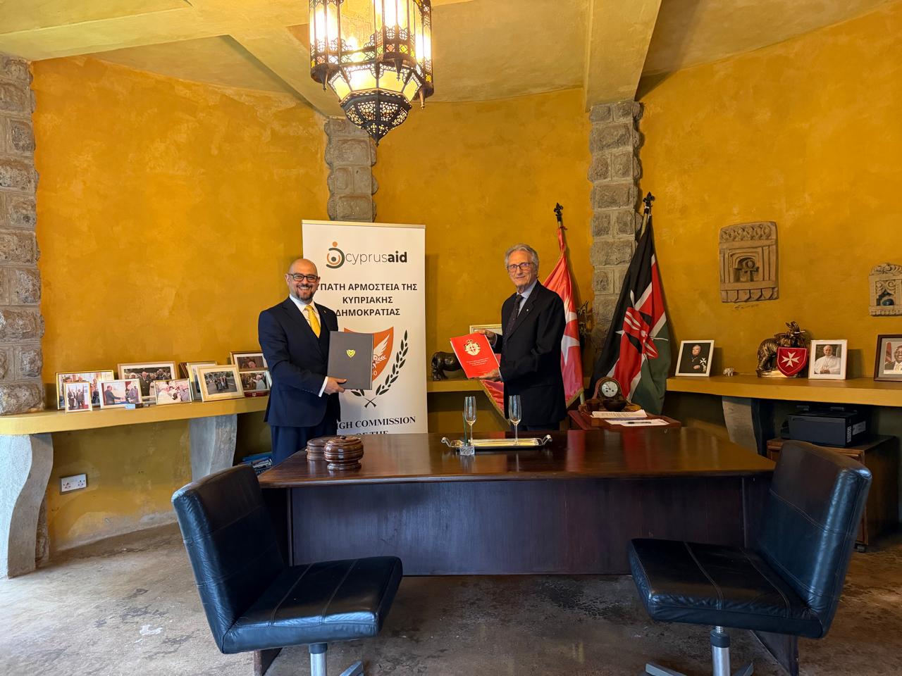Signing of the Memorandum of Understanding between the Order of Malta and Cyprus about the activities in Kenya
